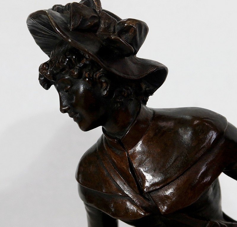  Bronze « Miss Helyett » De A.gaudez – Fin XIXe -photo-4