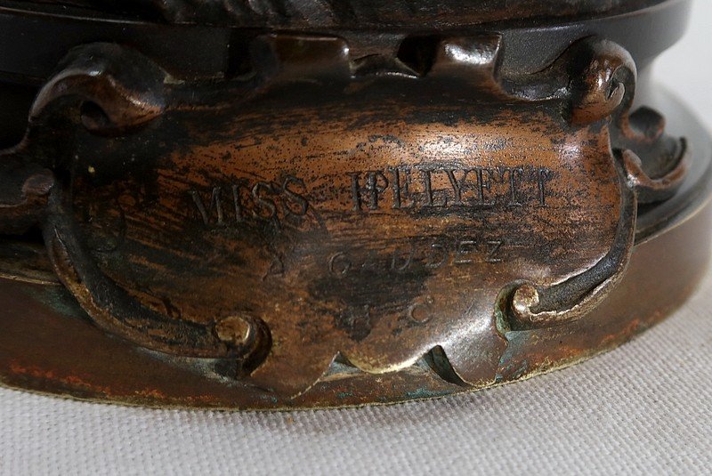  Bronze « Miss Helyett » De A.gaudez – Fin XIXe -photo-5