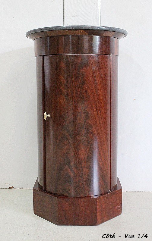 Somno In Burl Mahogany Veneer From Cuba, Empire Period - 1805-photo-4