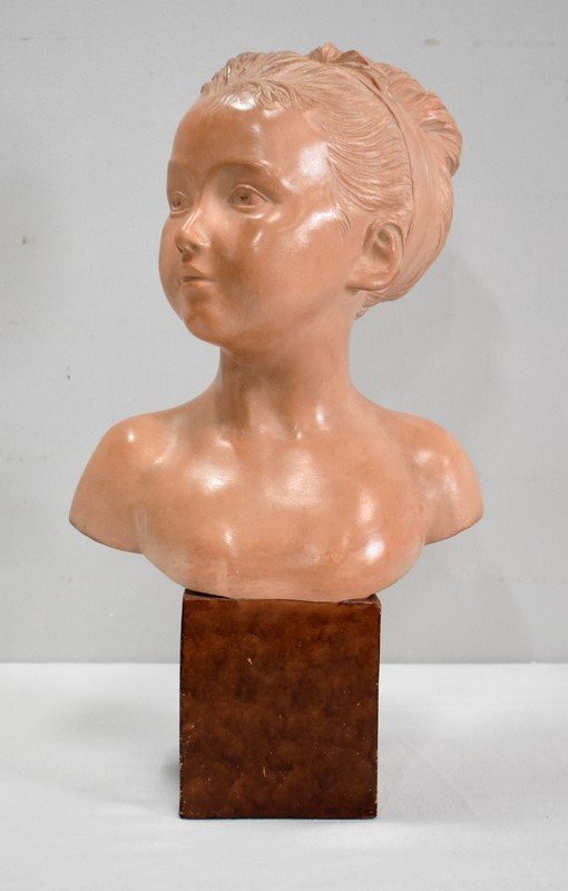 Terracotta Bust Of Louise Brongniart, After Houdon - 1900