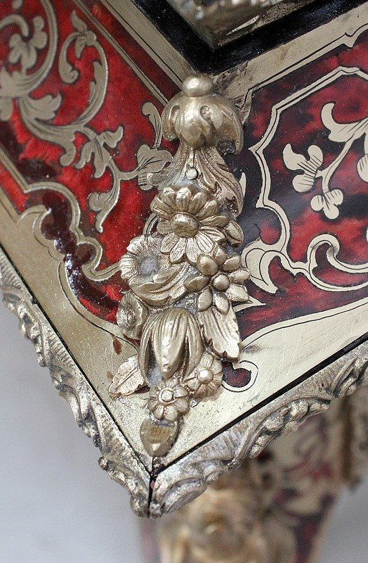 Planter In Boulle Marquetry, Napoleon III Period - Mid-19th Century-photo-3