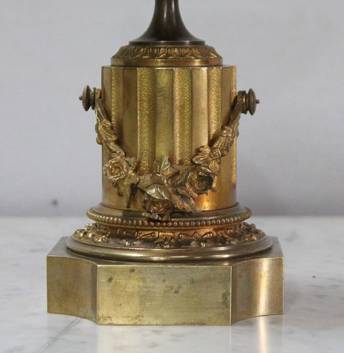  Paire De Vide-poches En Bronze à Deux Patines, Goût Louis XVI – Début XIXe -photo-5