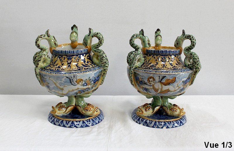Important Pair Of Cups, In The Italian Renaissance Taste - Early Twentieth-photo-6
