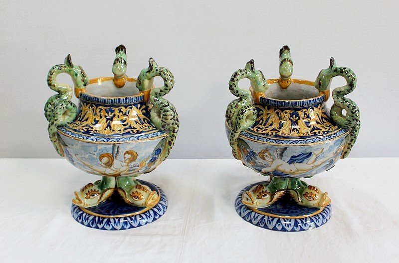 Important Pair Of Cups, In The Italian Renaissance Taste - Early Twentieth