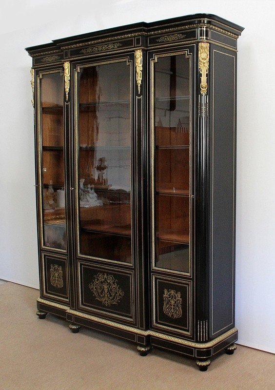  Importante Bibliothèque, époque Napoléon III – Milieu XIXe -photo-2