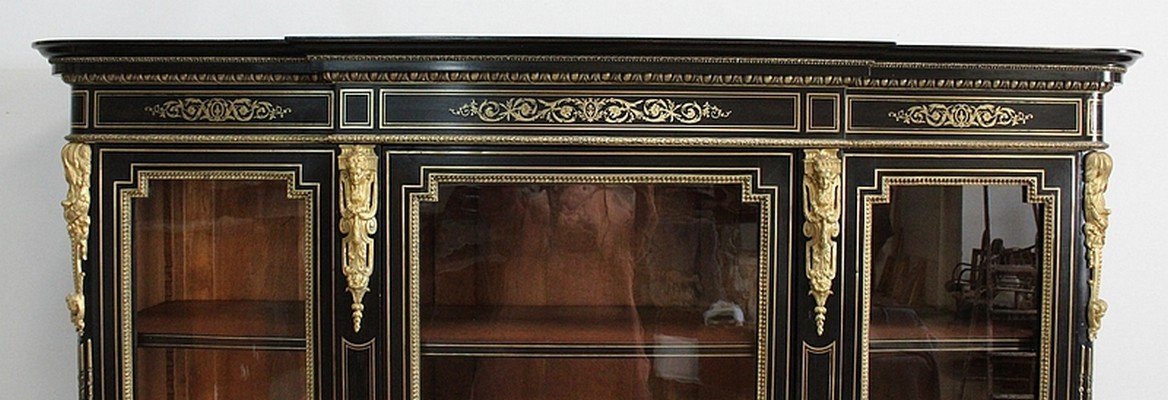  Importante Bibliothèque, époque Napoléon III – Milieu XIXe -photo-3