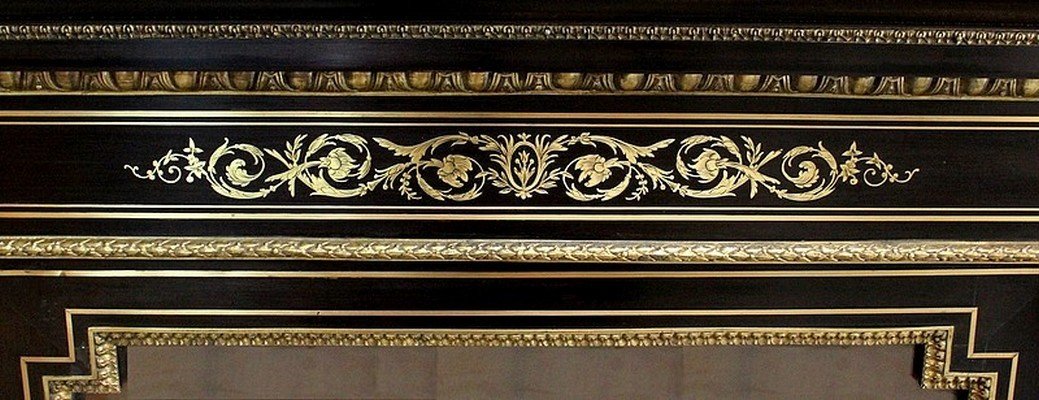  Importante Bibliothèque, époque Napoléon III – Milieu XIXe -photo-4