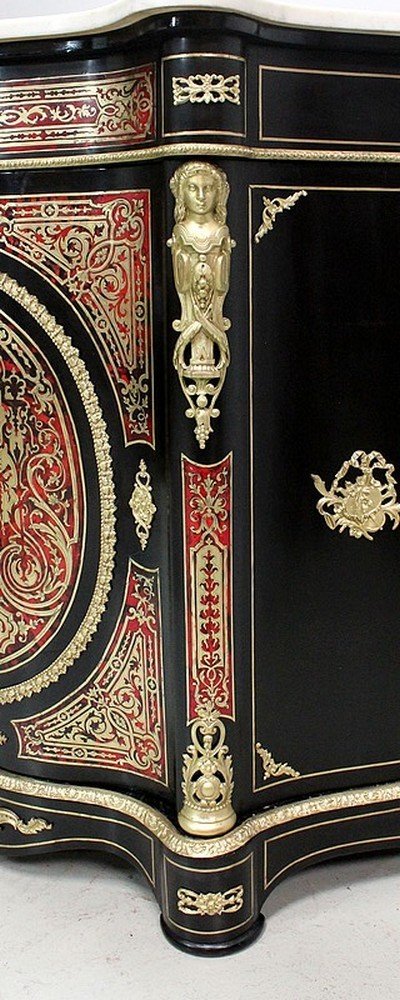  Meuble En Marqueterie `boulle`, époque Napoléon III - Milieu XIXe -photo-4