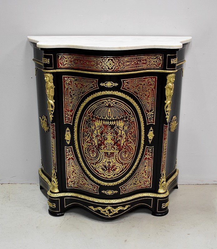  Meuble En Marqueterie `boulle`, époque Napoléon III - Milieu XIXe 
