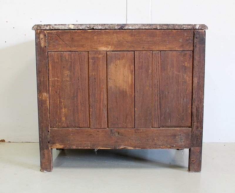 Small Commode In Yew And Cormier Wood, Louis XIV Style - Eighteenth-photo-7
