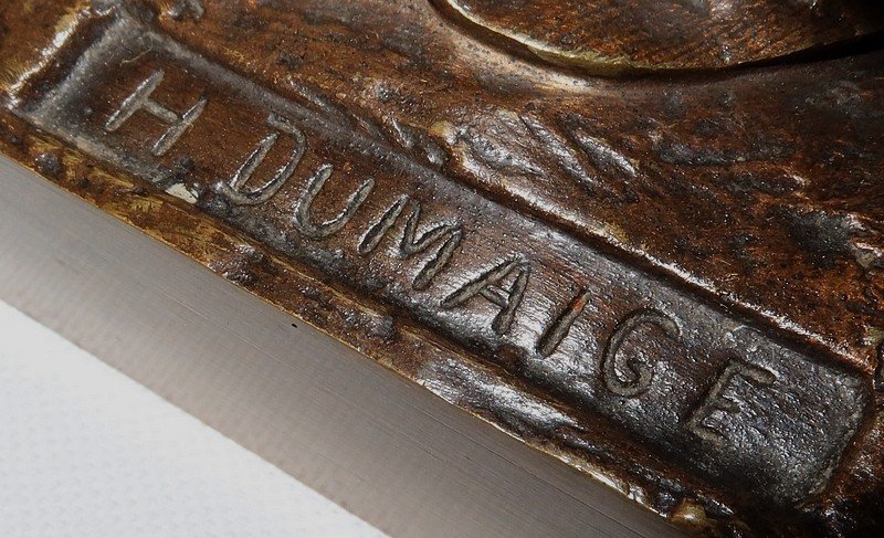  Important Bronze « Jeunes Romaines » De H. Dumaige – XIXe -photo-6
