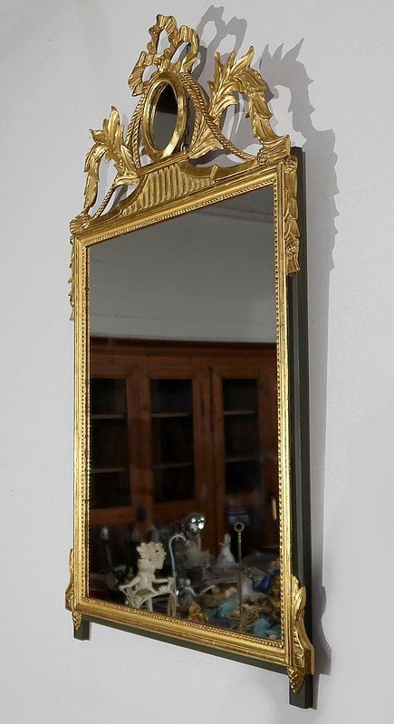 Golden Wood Mirror, Louis XVI Style - Early Twentieth-photo-2