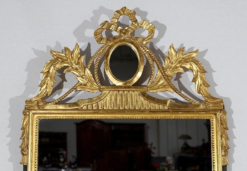 Golden Wood Mirror, Louis XVI Style - Early Twentieth-photo-3