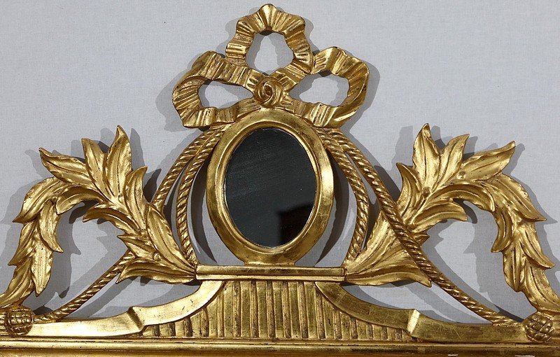 Golden Wood Mirror, Louis XVI Style - Early Twentieth-photo-4