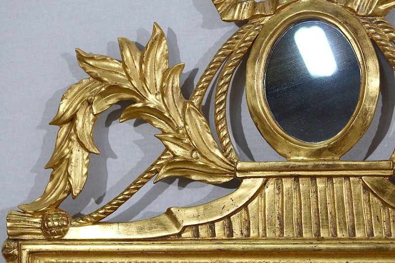 Golden Wood Mirror, Louis XVI Style - Early Twentieth-photo-1