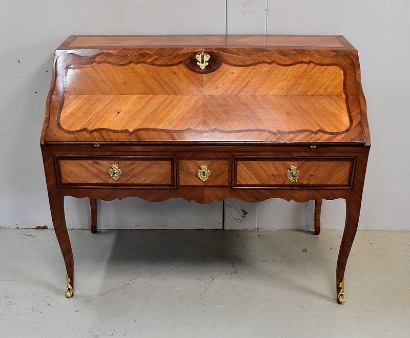 Sloping Desk In Mahogany And Rosewood, Regency Period - Louis XV - XVIIIth-photo-2