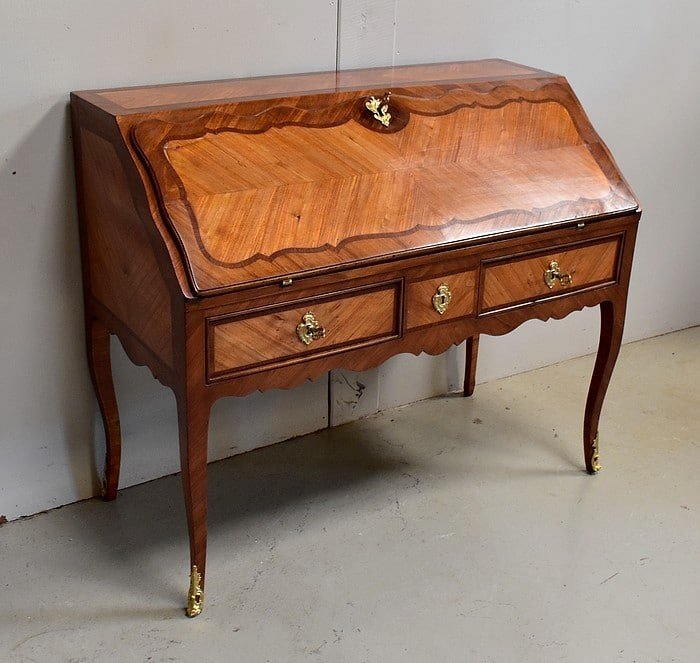 Sloping Desk In Mahogany And Rosewood, Regency Period - Louis XV - XVIIIth-photo-4