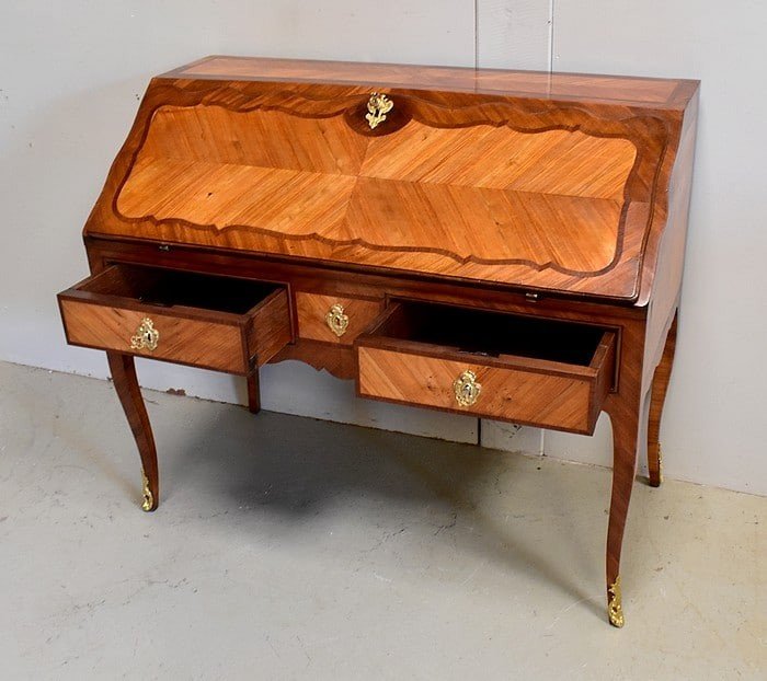 Sloping Desk In Mahogany And Rosewood, Regency Period - Louis XV - XVIIIth-photo-1