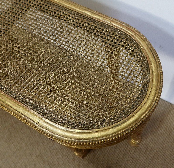 Piano Bench, Louis XVI Taste, Napoleon III Period - 2nd Part Of The Nineteenth-photo-4