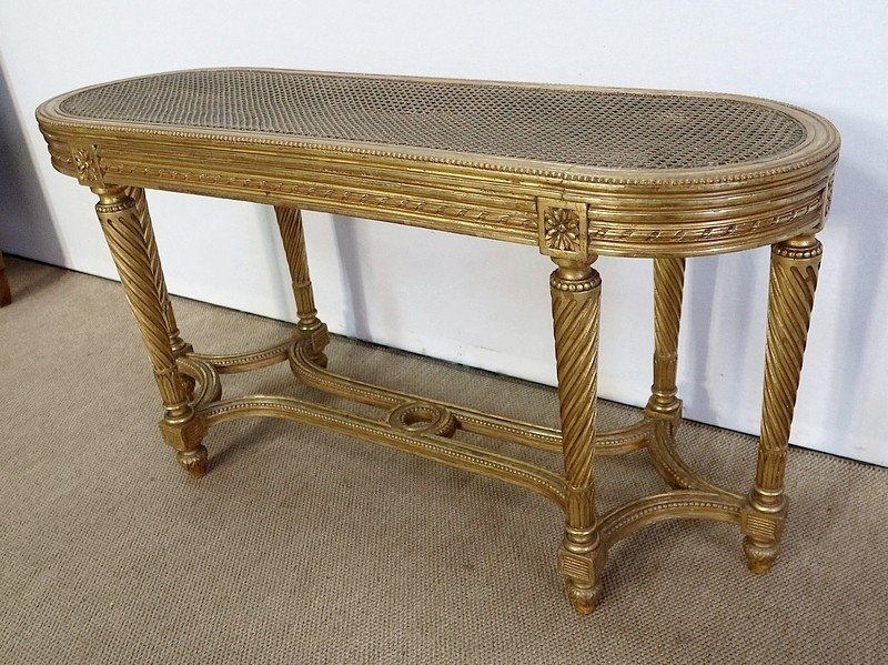 Piano Bench, Louis XVI Taste, Napoleon III Period - 2nd Part Of The Nineteenth-photo-1