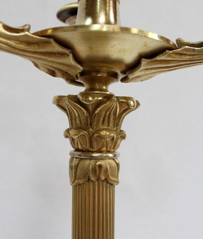 Paire De Candélabres En Bronze Doré, époque Louis-philippe - Début XIXe-photo-4