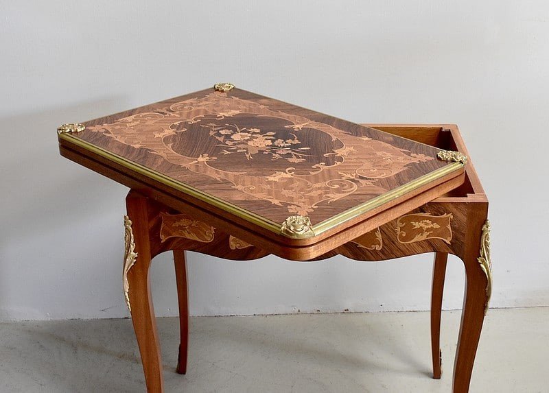 Rectangular Game Table - XIXth-photo-1