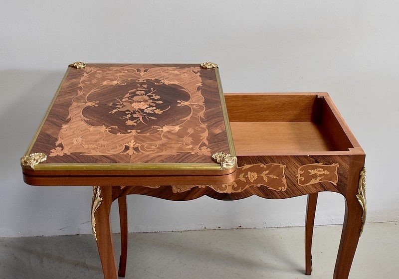 Rectangular Game Table - XIXth-photo-2