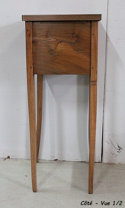 Small Curtain Table, In Solid Walnut - Nineteenth-photo-5