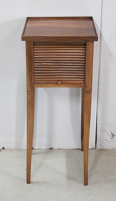 Small Curtain Table, In Solid Walnut - Nineteenth