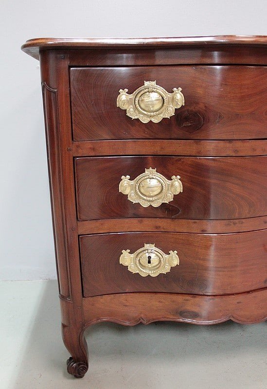Nantaise Commode Louis XV Mahogany Eighteenth-photo-4