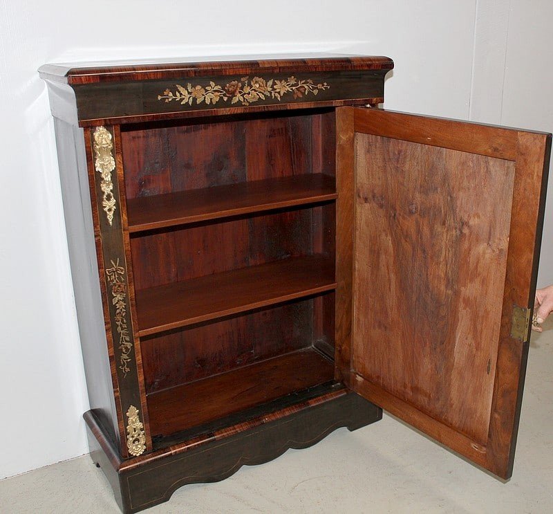 Pair Of Napoleon III Inlaid Furniture Nineteenth-photo-3