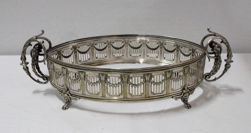Centerpiece In Silver Metal - 2nd Part Nineteenth-photo-7