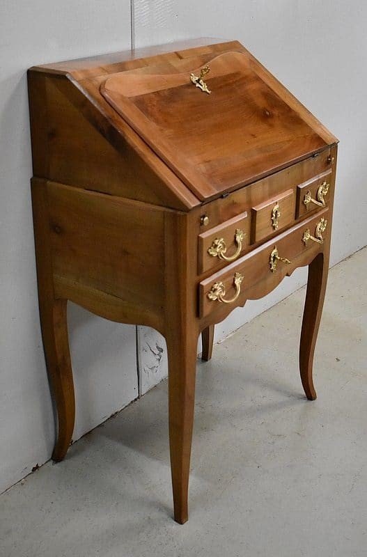 Small Slope Desk In Cherry, Louis XV Style - Late Nineteenth-photo-3