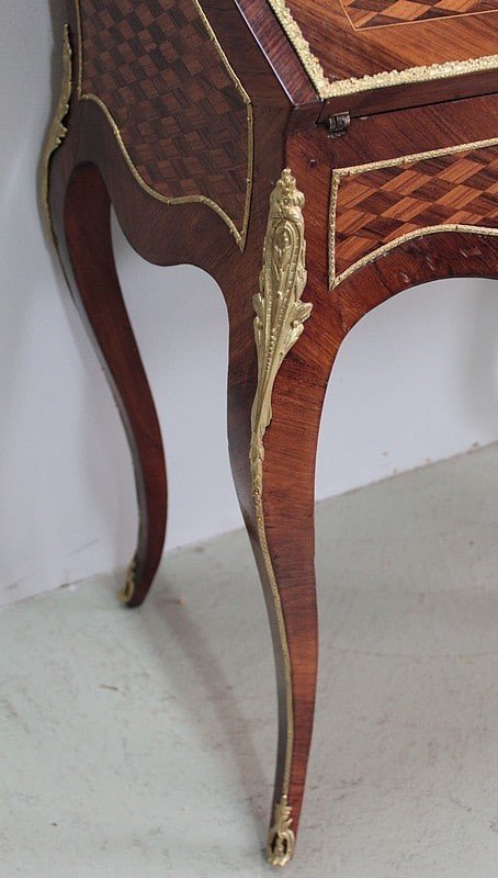 Bonheur Du Jour Louis XV En Palissandre XIXe-photo-2