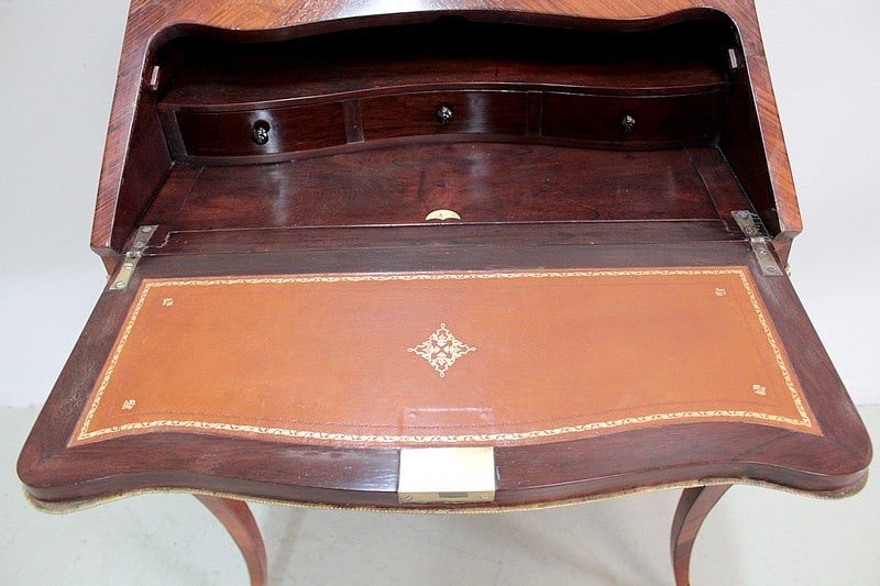 Happiness Of The Day Louis XV In Rosewood Nineteenth-photo-4