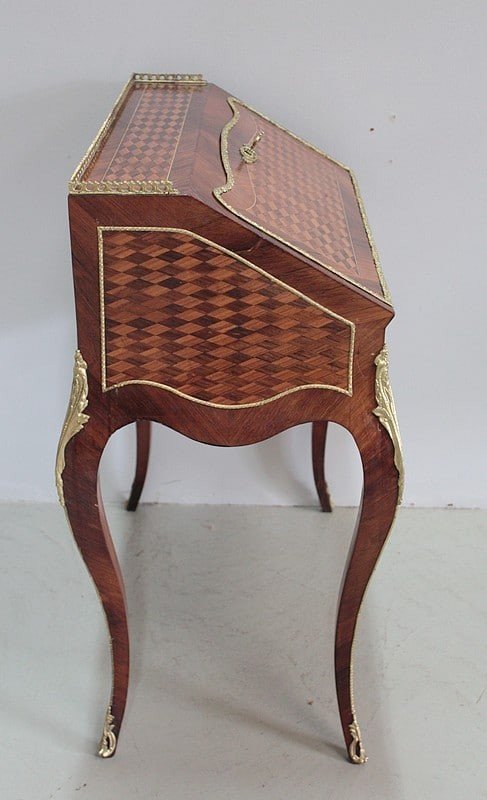 Bonheur Du Jour Louis XV En Palissandre XIXe-photo-5