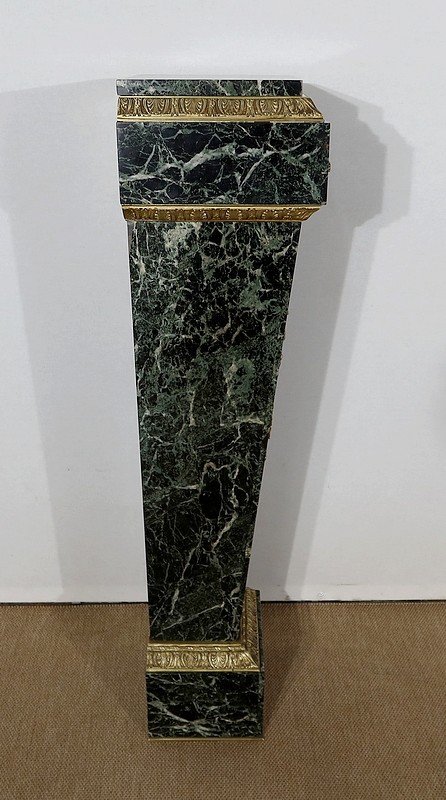  Gaine Sellette En Marbre, Style Louis XVI – Fin XIXe -photo-6