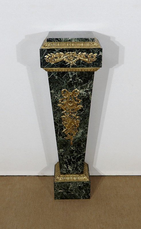  Gaine Sellette En Marbre, Style Louis XVI – Fin XIXe 
