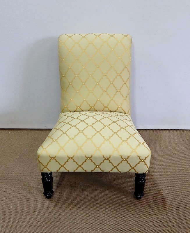 Pair Of Small Napoleon III Fireside Chairs - Mid-19th Century-photo-2