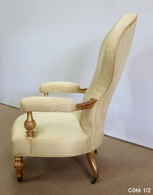  Important Fauteuil En Bois Doré Restauration – Début XIXe -photo-5