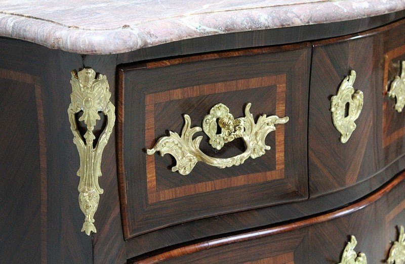  Petite Commode d'Enfant Louis XV Estampillée J. Tuart - XVIIIème -photo-4