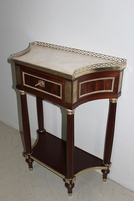  Console Louis XVI En Acajou XVIIIe -photo-4