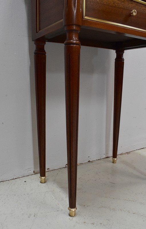 Small Chiffonniere Table In Solid Mahogany, Louis XVI Style - Early Twentieth-photo-4