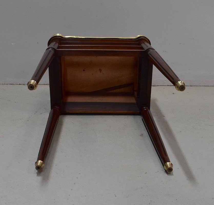 Small Chiffonniere Table In Solid Mahogany, Louis XVI Style - Early Twentieth-photo-8