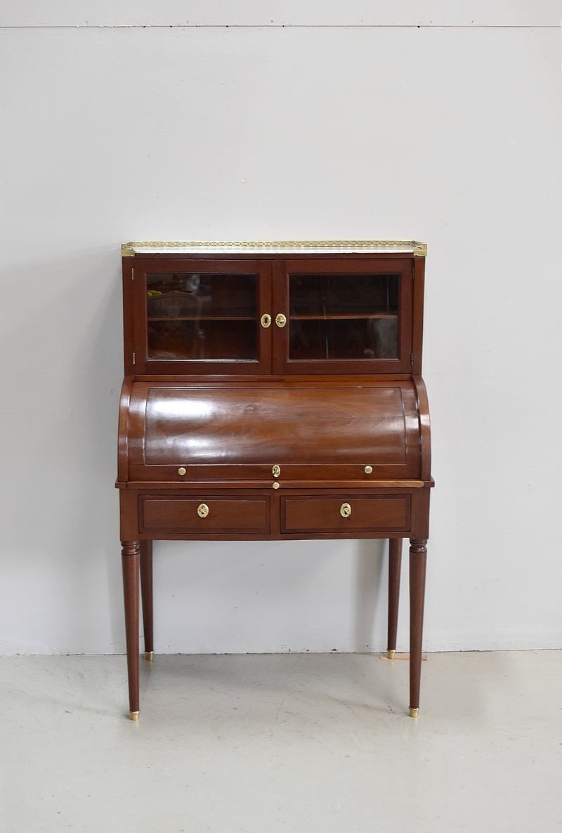 Bonheur Du Jour Cylinder Louis XVI - XVIIIth-photo-2