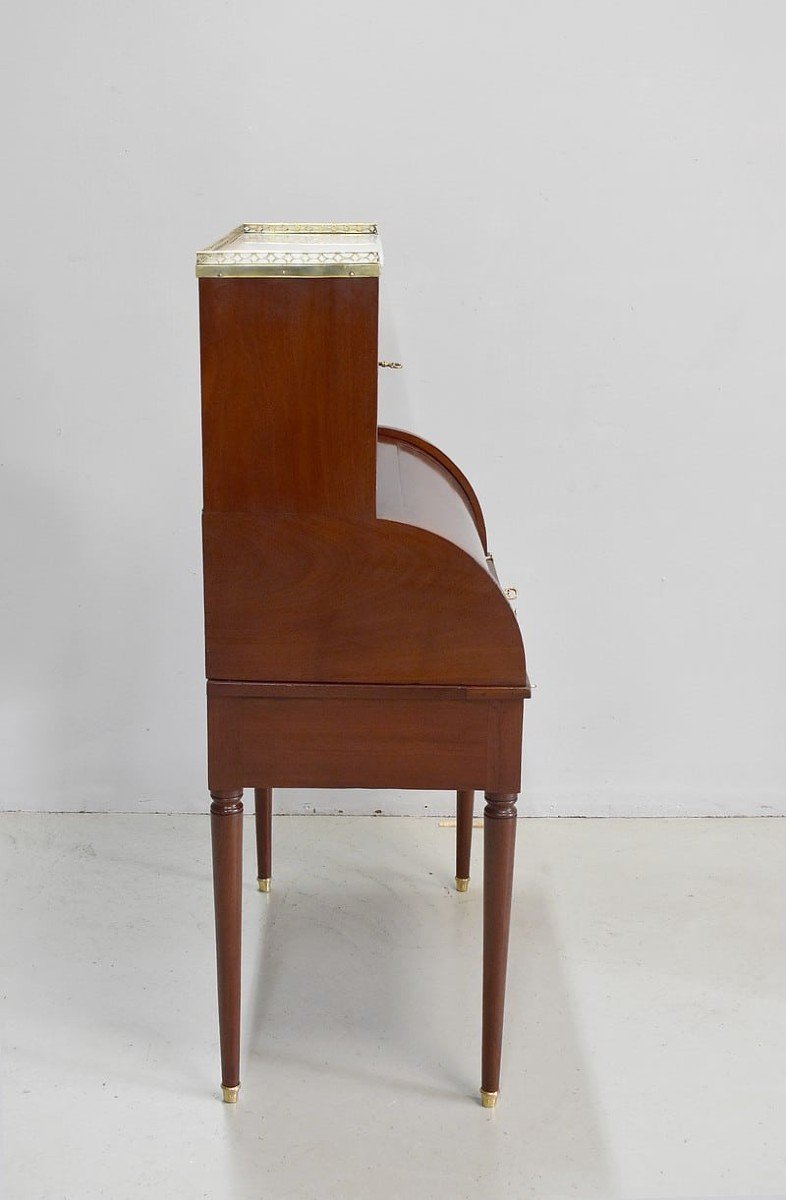Bonheur Du Jour Cylinder Louis XVI - XVIIIth-photo-2
