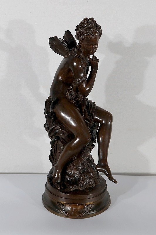  Important Bronze « Ondine » Par M. Moreau – Milieu XIXe -photo-3
