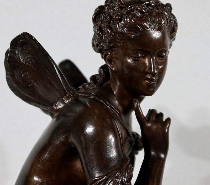  Important Bronze « Ondine » Par M. Moreau – Milieu XIXe -photo-5