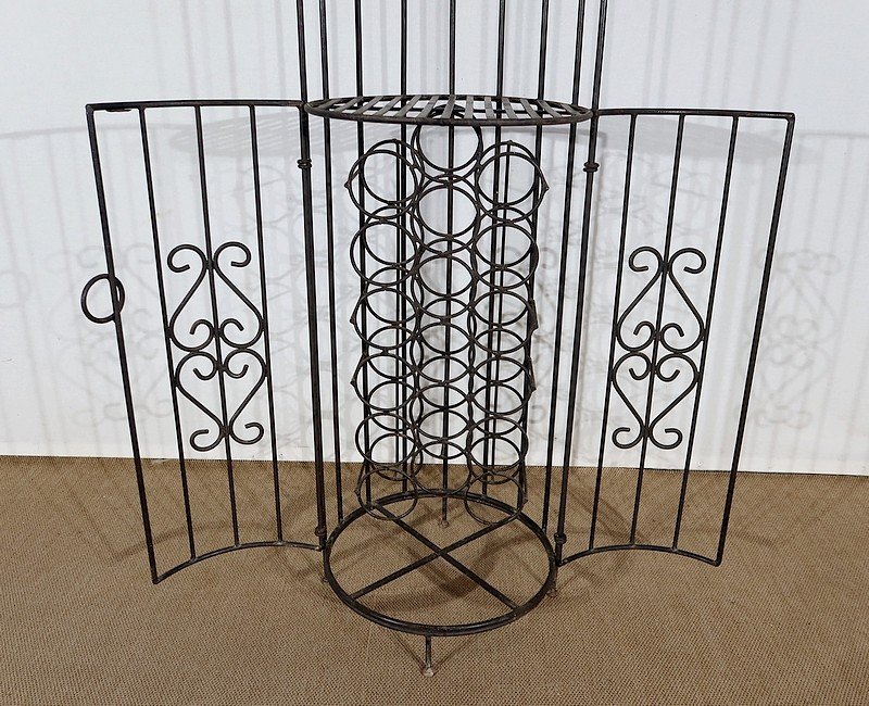Wrought Iron Wine Bar Kiosk - Twentieth-photo-6