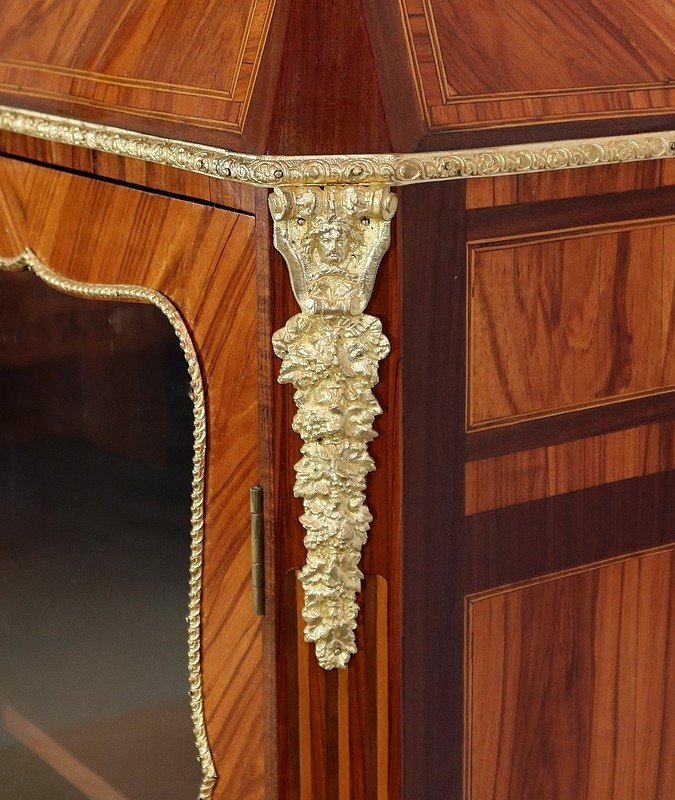 Small Showcase In Precious Wood In The Style Of Louis XIV, Napoleon III Period - 1850-photo-3